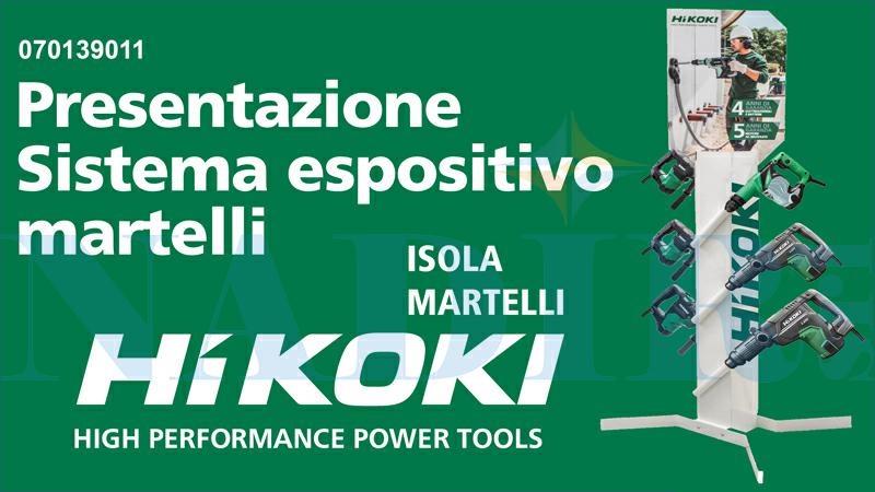 ISOLA ACCIAIO ESPOSITORE ASSORTIMENTO 6 MARTELLI HIKOKI
