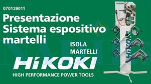 ISOLA ACCIAIO ESPOSITORE ASSORTIMENTO 6 MARTELLI HIKOKI