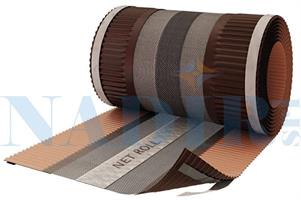 BANDA SOTTOCOLMO VENTILATO FLESSIBILE CM.390X5MT ROSSO COPPO