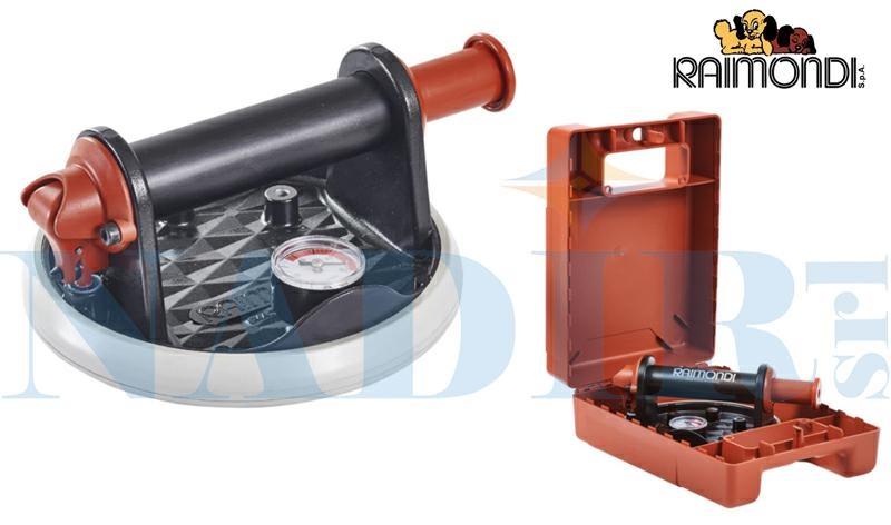 VENTOSA MANUALE RAIMONDI RV175 VACUUM A POMPA ø175 CON VUOTOMETRO