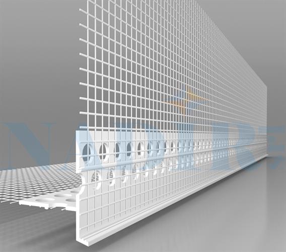 PROFILO GOCCIOLATOIO NASCOSTO CON RETE 150GR CM.250