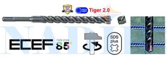 PUNTA TIGER 2.0 PLUS MONOBLOCCO 4 TAGLIENTI ø25X450/400