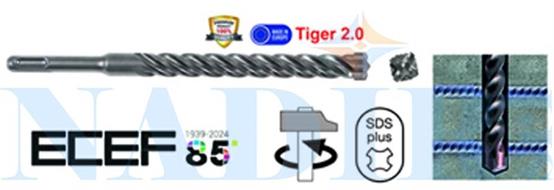 PUNTA TIGER 2.0 PLUS MONOBLOCCO 4 TAGLIENTI ø30X450/400