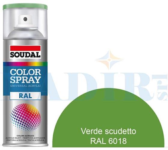 SPRAY ACRILICO VERDE SCUDETTO RAL 6018 ML.400