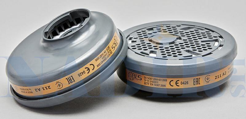 COPPIA FILTRO A BAIONETTA BLS 211 PROTEZIONE A2
