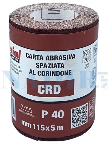 CARTA ABRASIVA MINI-ROLL MM.115X5MT GRANA 40