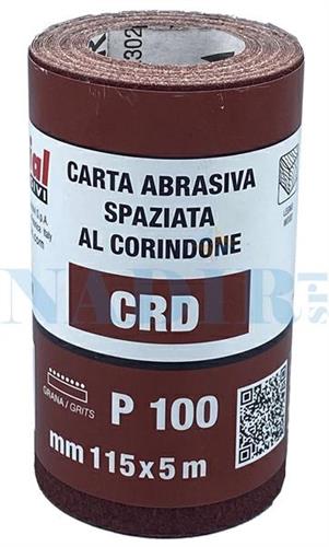 CARTA ABRASIVA MINI-ROLL MM.115X5MT GRANA 100