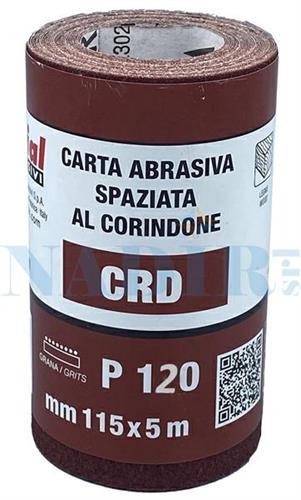 CARTA ABRASIVA MINI-ROLL MM.115X5MT GRANA 120