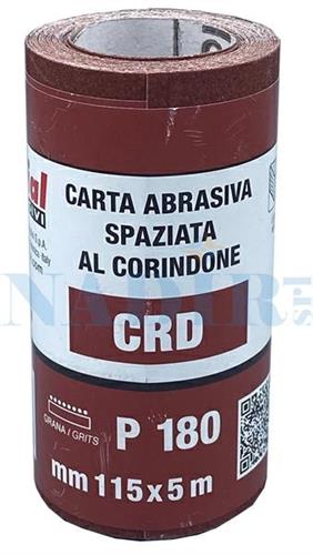 CARTA ABRASIVA MINI-ROLL MM.115X5MT GRANA 180