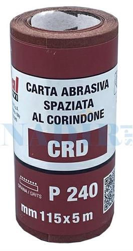 CARTA ABRASIVA MINI-ROLL MM.115X5MT GRANA 240