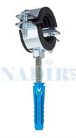 COLLARE ISOFONICO ZINCATO 3/8 ø15-19 VITE M8X80 TASSELLO ø10X50