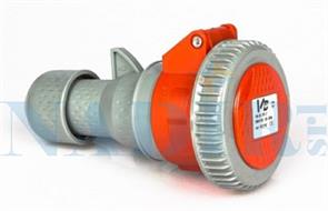 PRESA VOLANTE INDUSTRIALE 4 POLI ROSSA 32A 380V 3P+T IP67 VB-2242