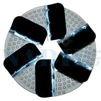 DISCO LISCIATURA 6 LAME PREMISCELATO PER FRATTAZZATRICE CON VELCRO