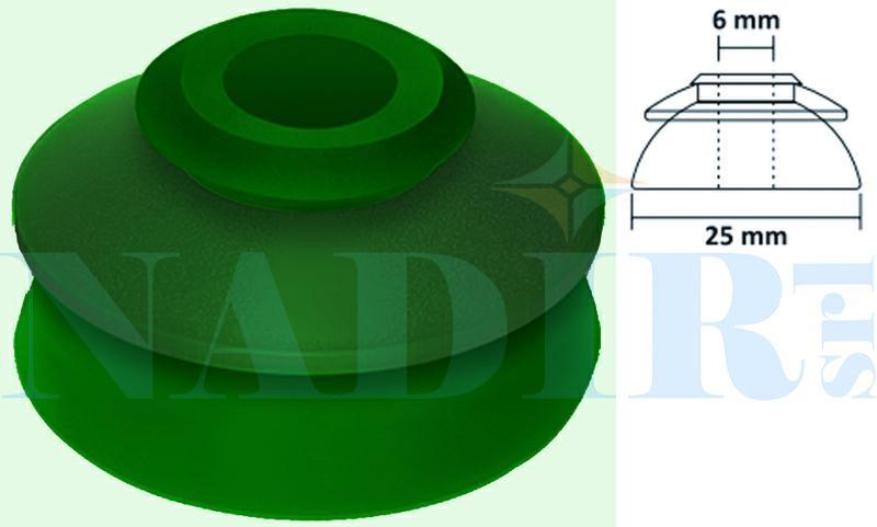 RONDELLA AD OMBRELLO EPDM VERDE MUSCHIO RAL 6005 ø24