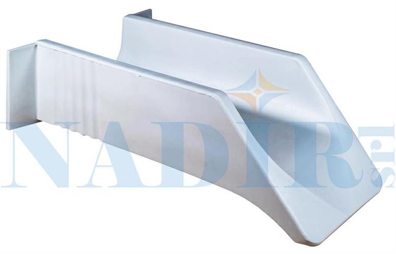 GOCCIOLATOIO APERTO MARMOPLASTICA CM.8X27 BIANCO
