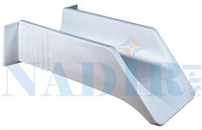 GOCCIOLATOIO APERTO MARMOPLASTICA CM.8X27 BIANCO