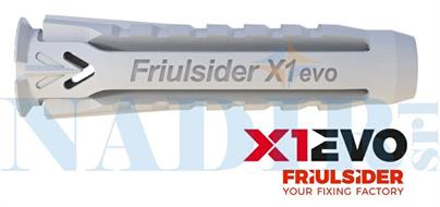 TASSELLO NYLON X1EVO-L ø8X60 CON BORDO SENZA VITE