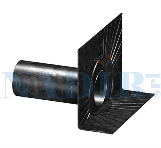 BOCCHETTONE ANGOLO ø100 H.230 MM INTERAMENTE IN GUAINA BITUMINOSA