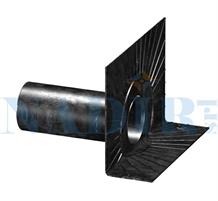 BOCCHETTONE ANGOLO ø100 H.230 MM INTERAMENTE IN GUAINA BITUMINOSA