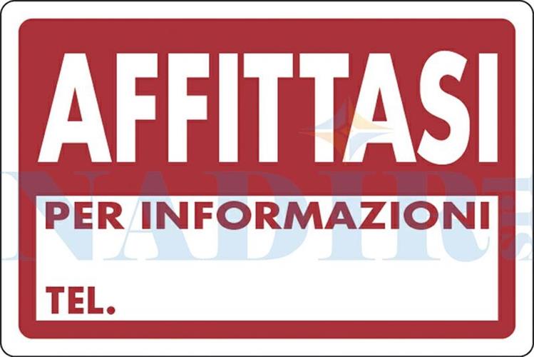 TARGA PLASTICA AFFITTASI CM.20X30