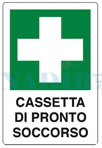 TARGA PLASTICA CASSETTA PRONTO SOCCORSO CM.30X20