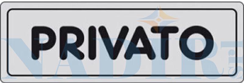 ETICHETTA ADESIVA CM.15X5 PRIVATO