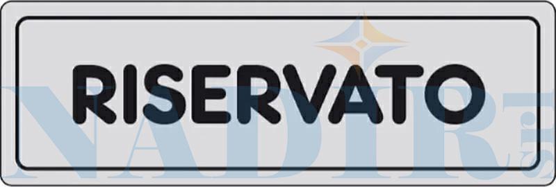ETICHETTA ADESIVA CM.15X5 RISERVATO