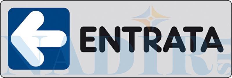 ETICHETTA ADESIVA CM.15X5 ENTRATA SINISTRA