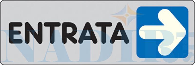 ETICHETTA ADESIVA CM.15X5 ENTRATA DESTRA