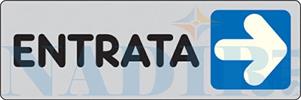 ETICHETTA ADESIVA CM.15X5 ENTRATA DESTRA