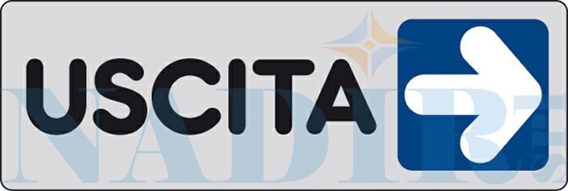 ETICHETTA ADESIVA CM.15X5 USCITA DESTRA