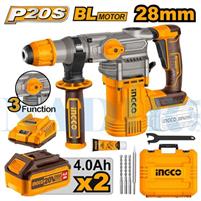 MARTELLO DEMOLITORE INGCO 20V DOPPIA BATTERIA 4.0AH