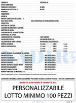 CARTELLO CONCESSIONI EDILI PERSONALIZZABILE CM.80X60 POLIONDA