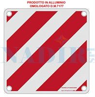 CARICO SPORGENTE OMOLOGATO ALLUMINIO CM.50X50 CON 4 CATARIFRANGENTI