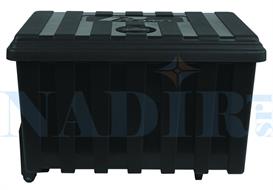 BAULE DA CANTIERE PLANO HDP80W LT.80 CM.80X48X47 CON RUOTE