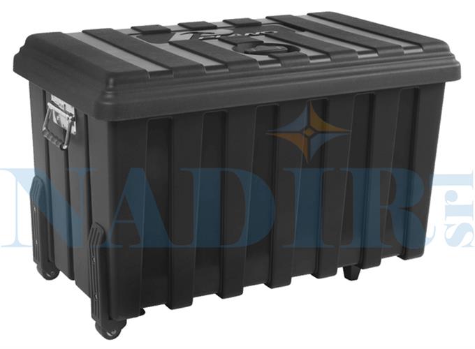 BAULE DA CANTIERE PLANO HDP80W LT.80 CM.80X48X47 CON RUOTE