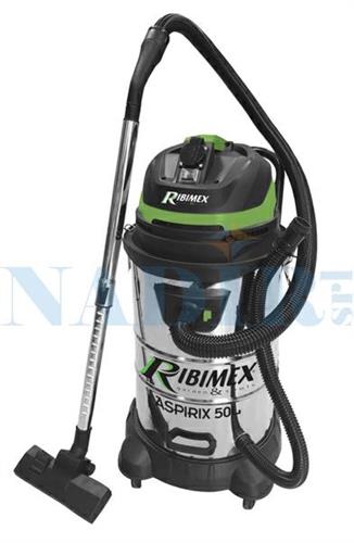 ASPIRATORE RIBIMEX ASPIRIX 50L SERBATOIO ACCIAIO 2000W CON PRESA