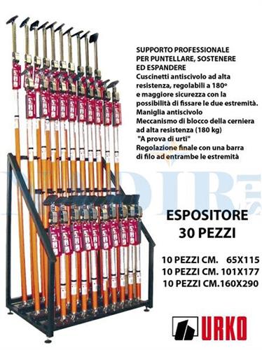 ESPOSITORE PUNTELLO URKO PROFESSIONALE 30 PEZZI ASSORTITI