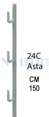 ASTA PARAPETTO CM.150 ARMATURA SOLAI C.S.C. ART.24C
