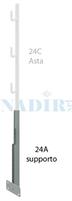 SUPPORTO A PARETE CM.100 PARAPETTO ARMATURA SOLAI C.S.C. ART.24A