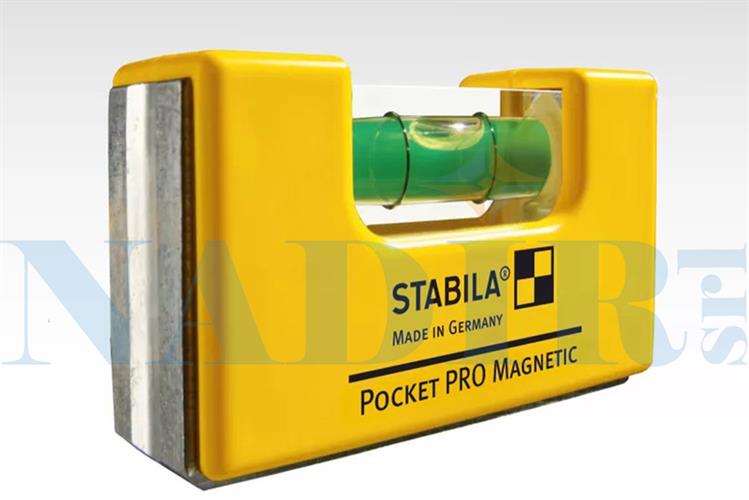 LIVELLA MAGNETICA MINI UNA BOLLA D'ARIA STABILA SERIE POCKET CM.7