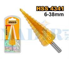 FRESA CONICA ALLARGAFORI A GRADINO HSS ø6-38MM