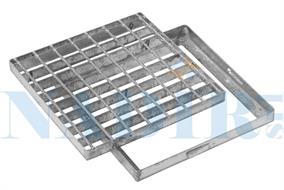 GRIGLIA ACCIAIO CON TELAIO MM.500X500 MAGLIA 33X33