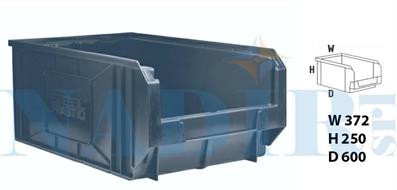 CASSETTO CONTENITORE PVC SERIE KEYBOX 6 MM.372X600X250H