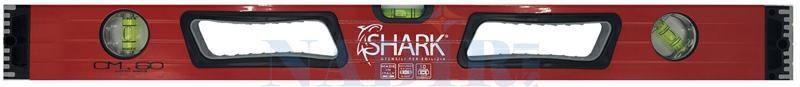 LIVELLA SHARK RED TOP 3 BOLLE SUPER PROFESSIONALE CM.150