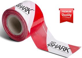 NASTRO SEGNALETICO SHARK PREMIUM LINE BIANCO ROSSO CM.7X200MT