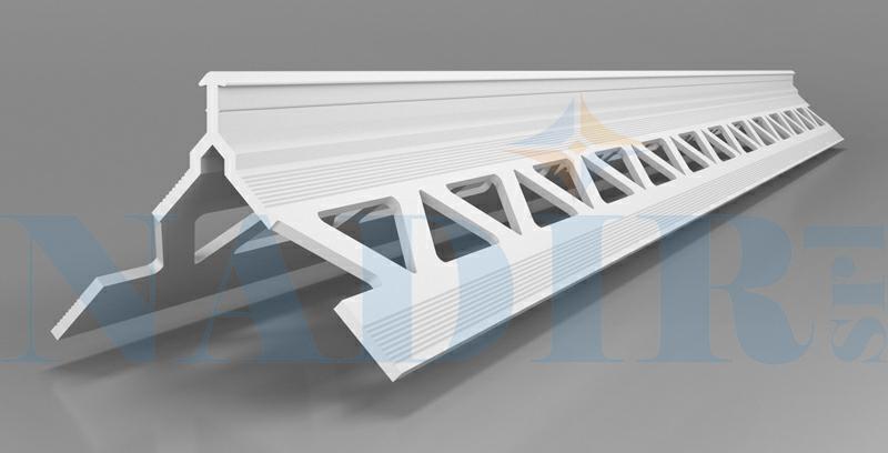 PARASPIGOLO SOTTO INTONACO PVC TESTA A T MM.34X34X280CM