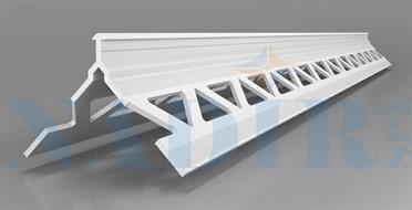 PARASPIGOLO SOTTO INTONACO PVC TESTA A T MM.34X34X280CM