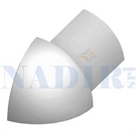 CAPSULA ESTERNA TONDA ALLUMINIO ARGENTO PROFILO JOLLY H.12.5