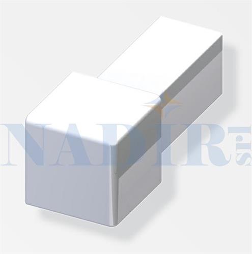 CAPSULA QUADRA ALLUMINIO LUCIDO PROFILO JOLLY H.12.5